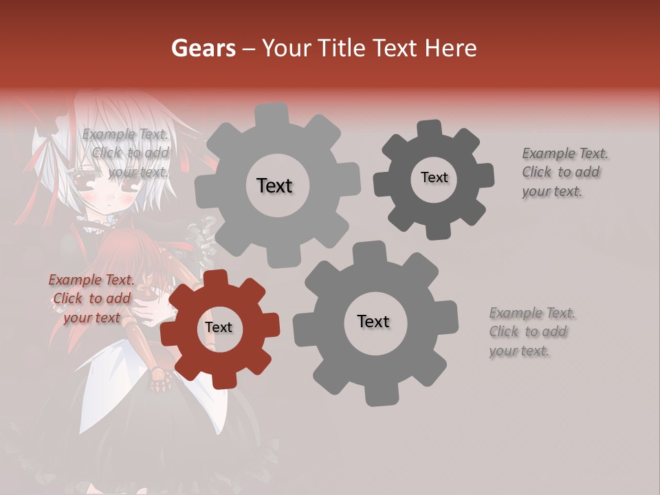 A Couple Of Anime Characters With A Purple Background PowerPoint Template