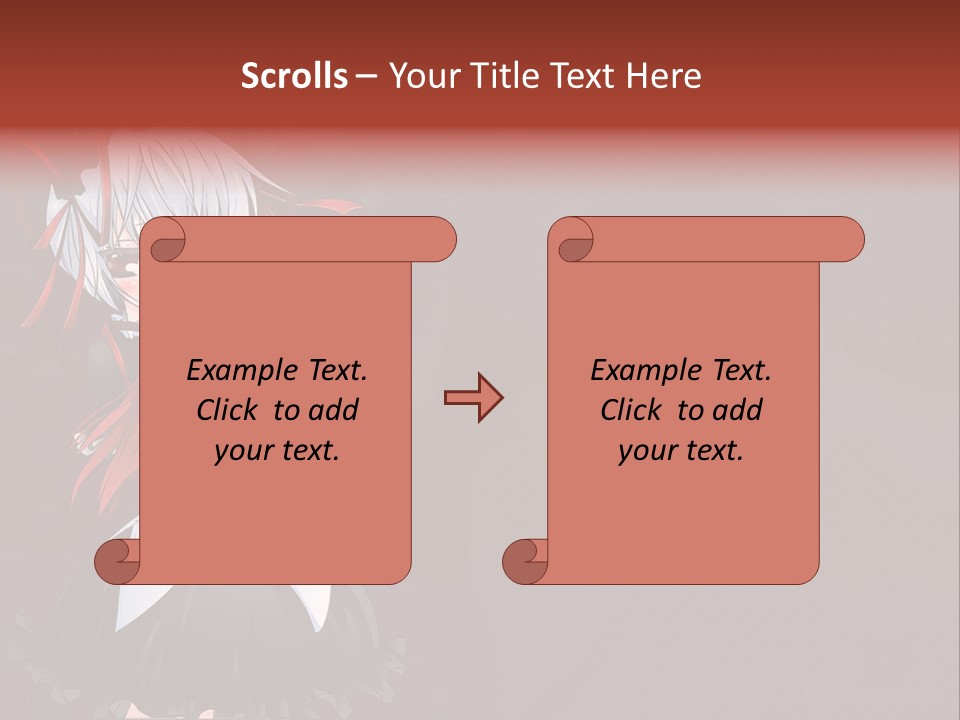 A Couple Of Anime Characters With A Purple Background PowerPoint Template