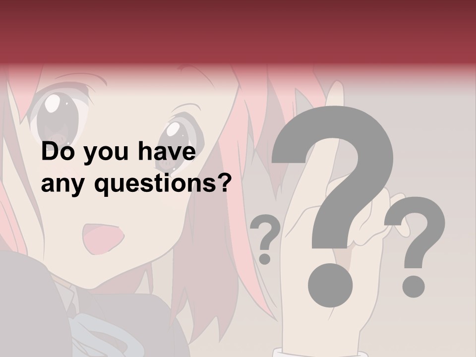 A Girl With Pink Hair Pointing To The Side PowerPoint Template