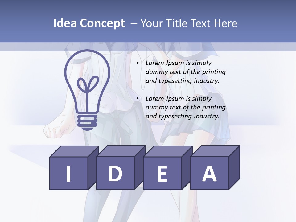 A Couple Of People Sitting Next To Each Other PowerPoint Template