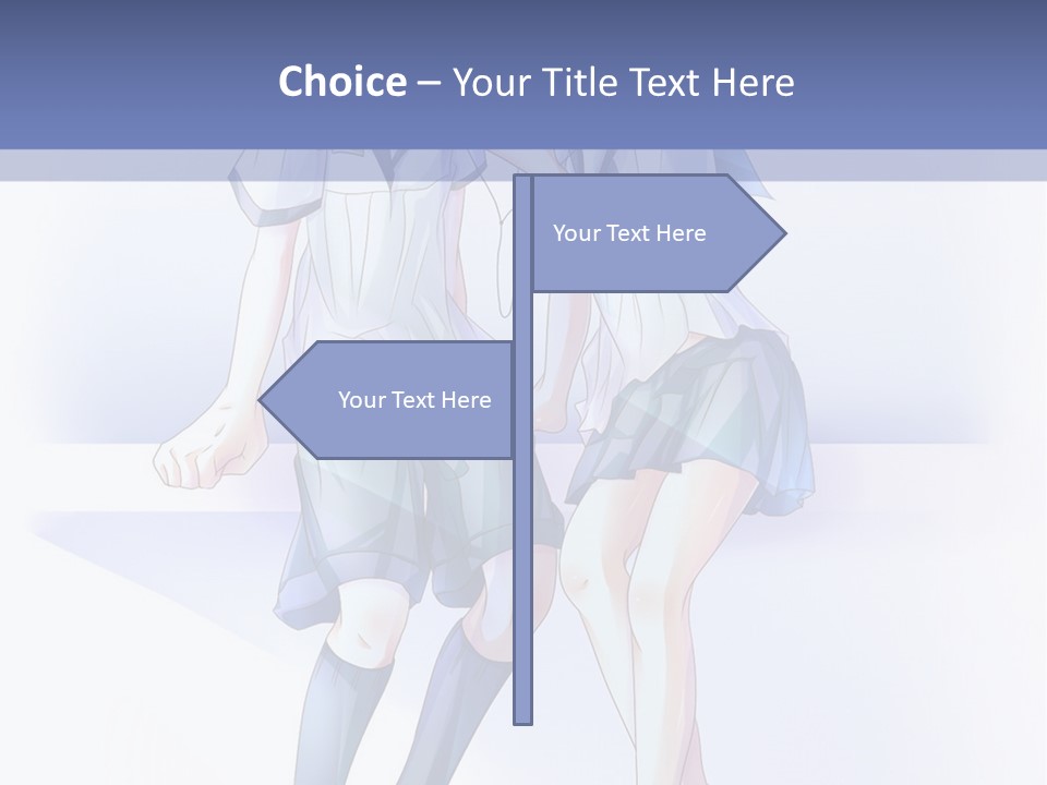 A Couple Of People Sitting Next To Each Other PowerPoint Template