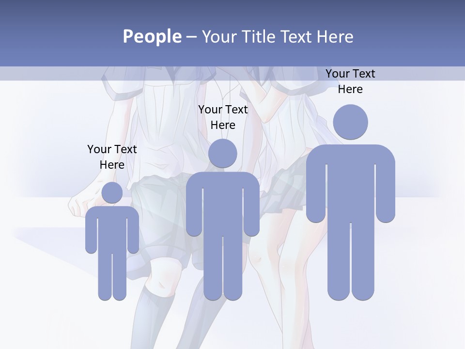 A Couple Of People Sitting Next To Each Other PowerPoint Template