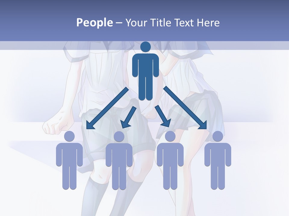 A Couple Of People Sitting Next To Each Other PowerPoint Template