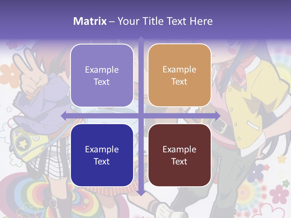 A Group Of Young Girls Standing Next To Each Other PowerPoint Template