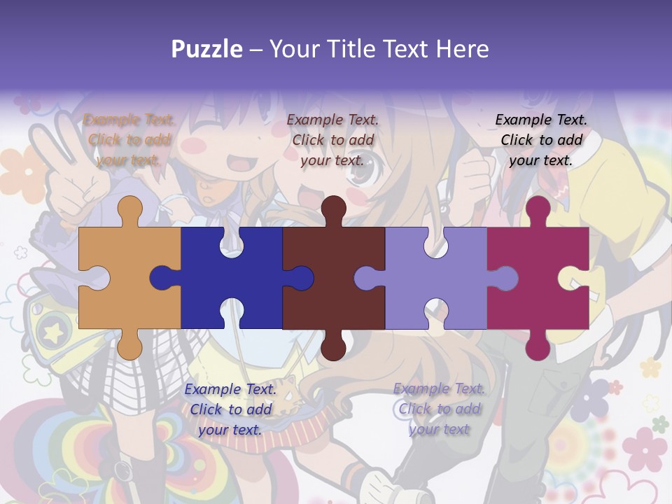 A Group Of Young Girls Standing Next To Each Other PowerPoint Template