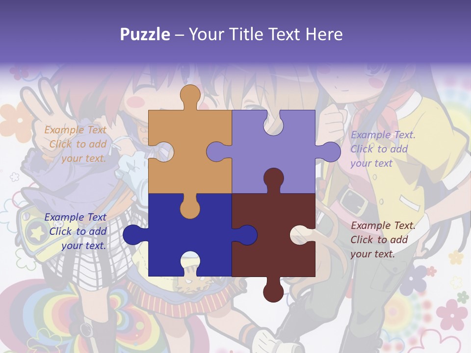 A Group Of Young Girls Standing Next To Each Other PowerPoint Template