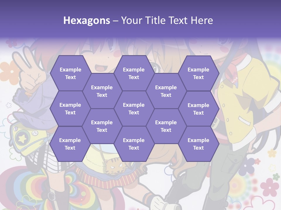 A Group Of Young Girls Standing Next To Each Other PowerPoint Template