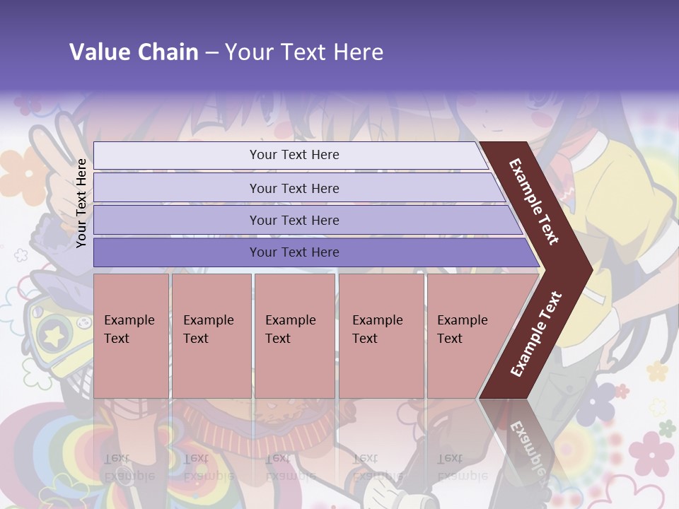 A Group Of Young Girls Standing Next To Each Other PowerPoint Template