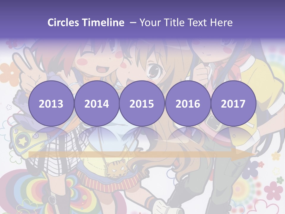 A Group Of Young Girls Standing Next To Each Other PowerPoint Template