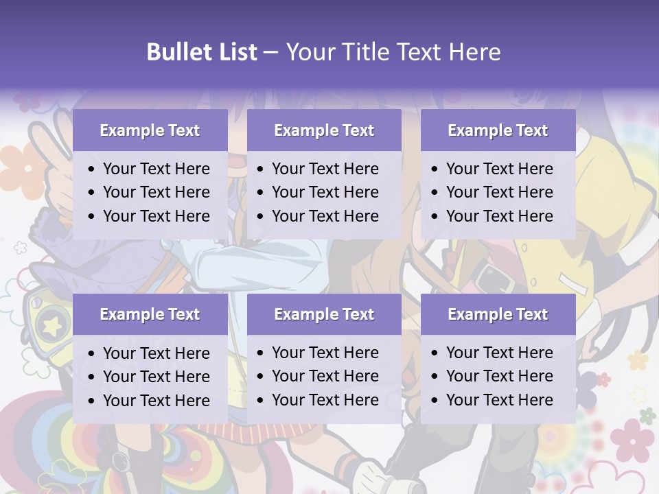 A Group Of Young Girls Standing Next To Each Other PowerPoint Template