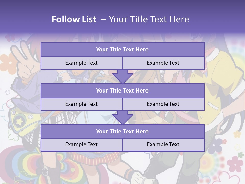 A Group Of Young Girls Standing Next To Each Other PowerPoint Template