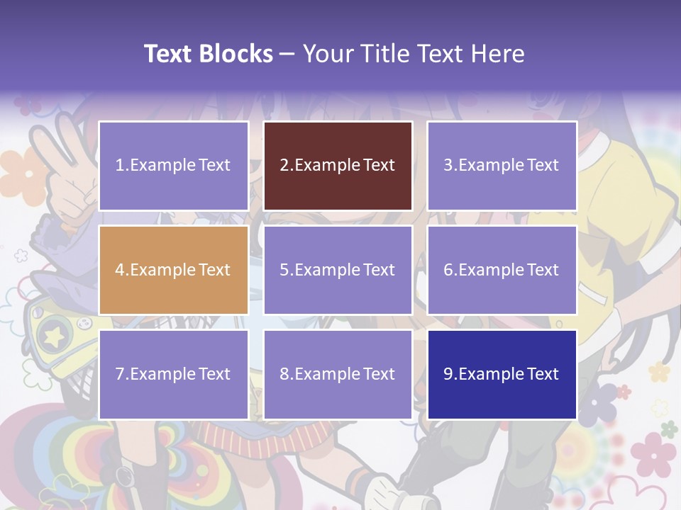 A Group Of Young Girls Standing Next To Each Other PowerPoint Template