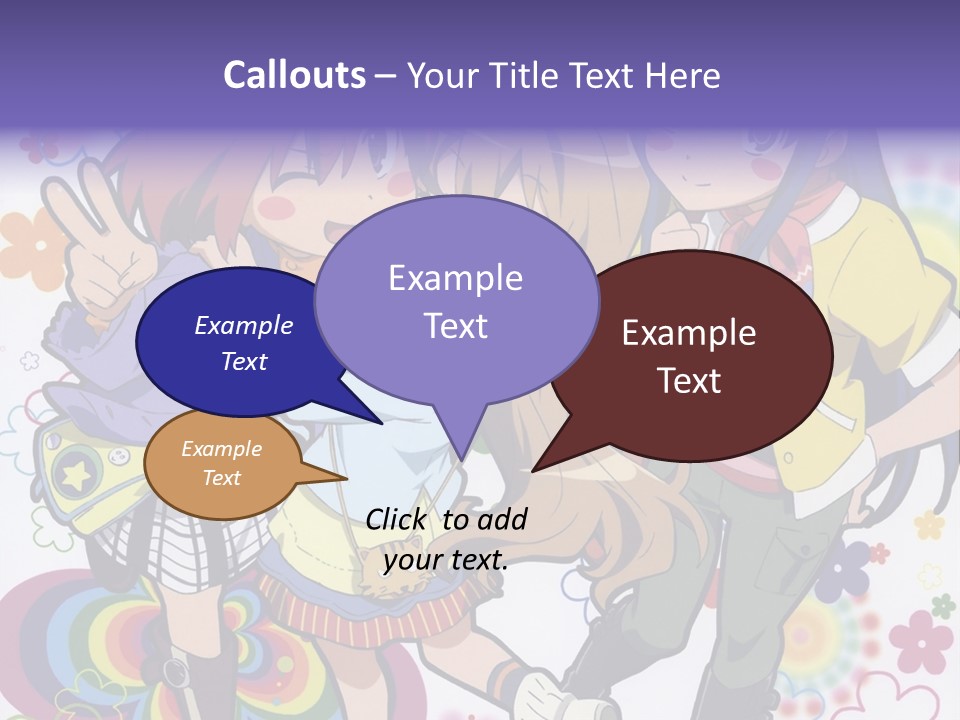 A Group Of Young Girls Standing Next To Each Other PowerPoint Template