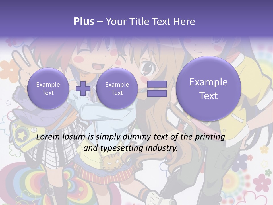 A Group Of Young Girls Standing Next To Each Other PowerPoint Template
