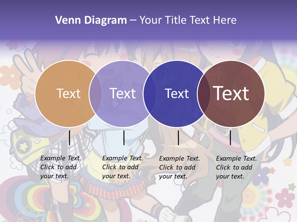 A Group Of Young Girls Standing Next To Each Other PowerPoint Template