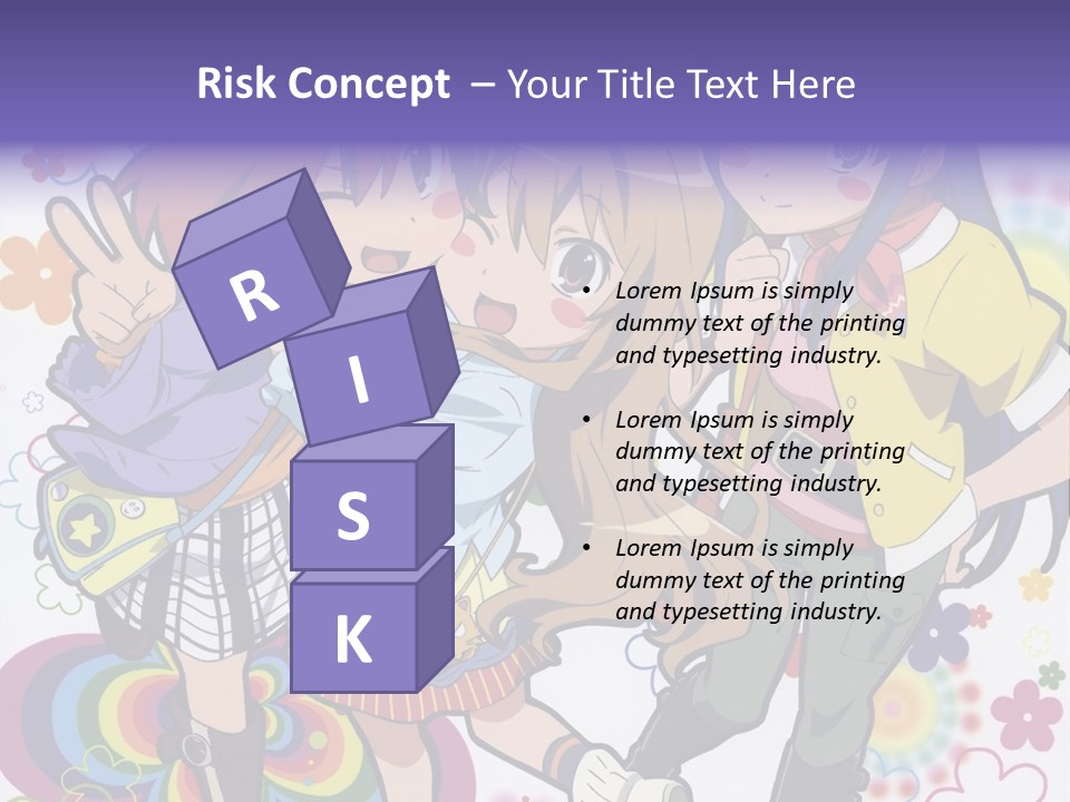 A Group Of Young Girls Standing Next To Each Other PowerPoint Template