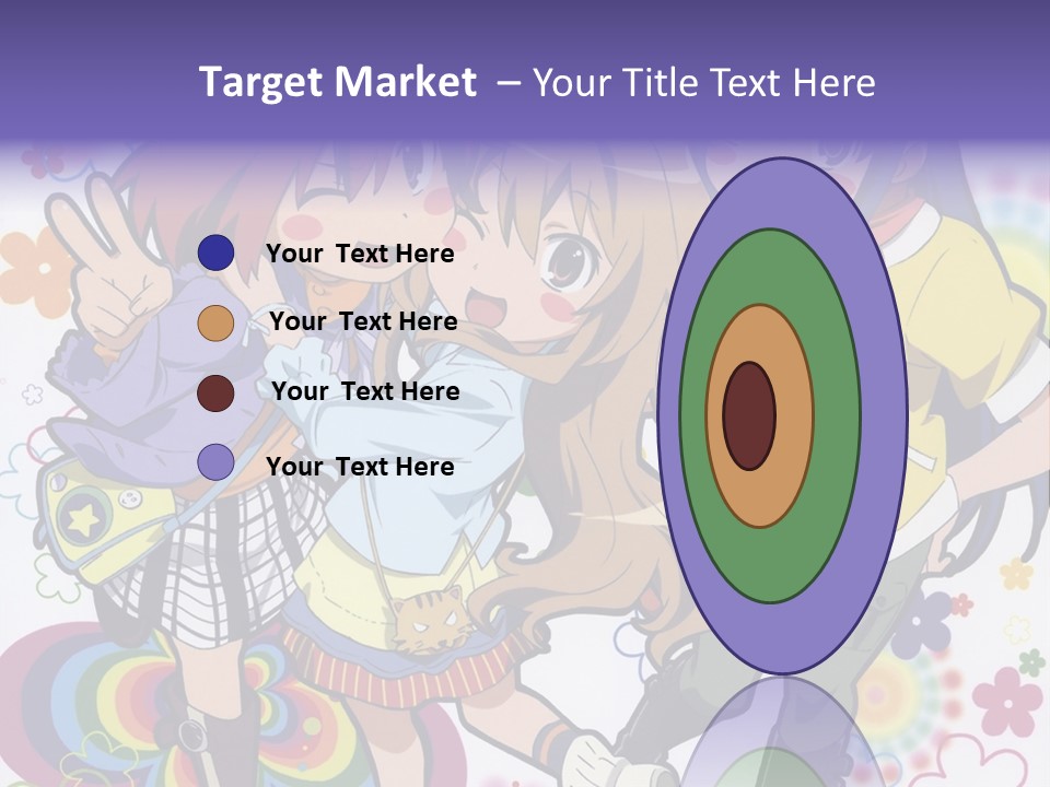 A Group Of Young Girls Standing Next To Each Other PowerPoint Template