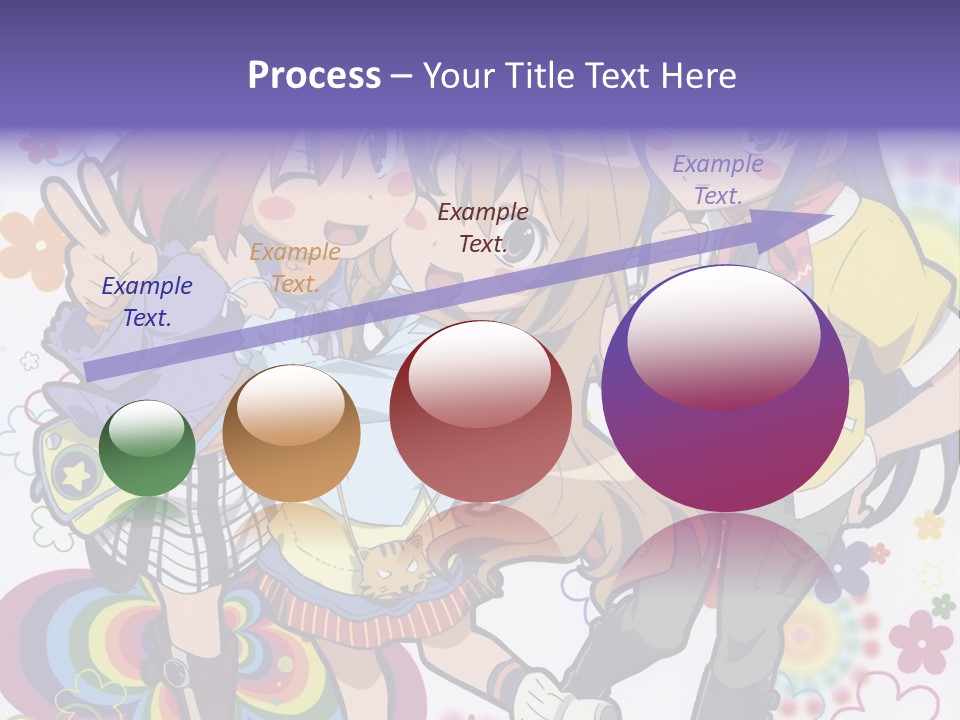 A Group Of Young Girls Standing Next To Each Other PowerPoint Template