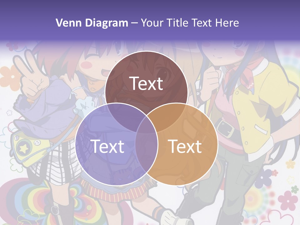 A Group Of Young Girls Standing Next To Each Other PowerPoint Template