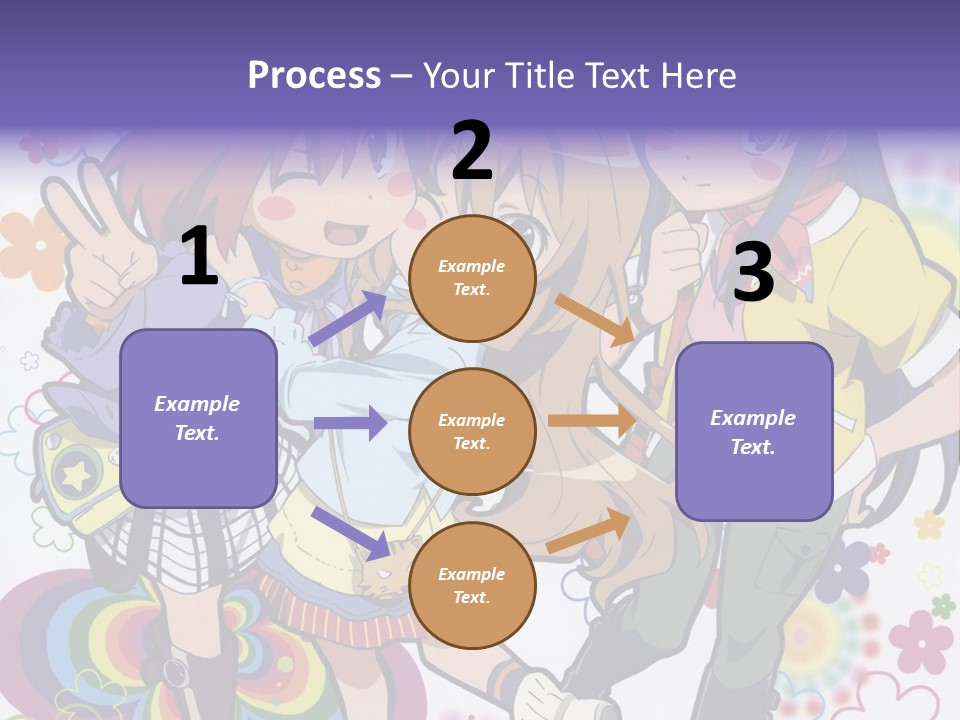A Group Of Young Girls Standing Next To Each Other PowerPoint Template