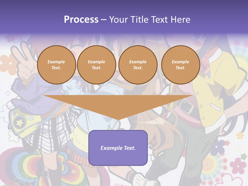 A Group Of Young Girls Standing Next To Each Other PowerPoint Template