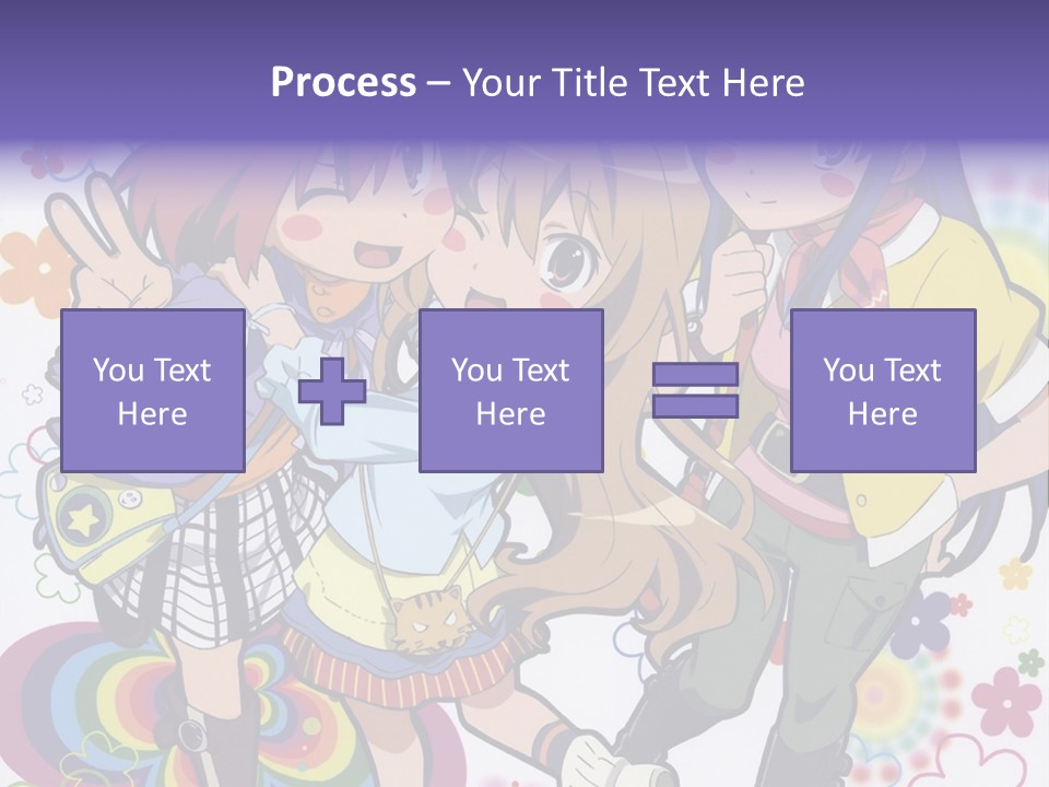 A Group Of Young Girls Standing Next To Each Other PowerPoint Template