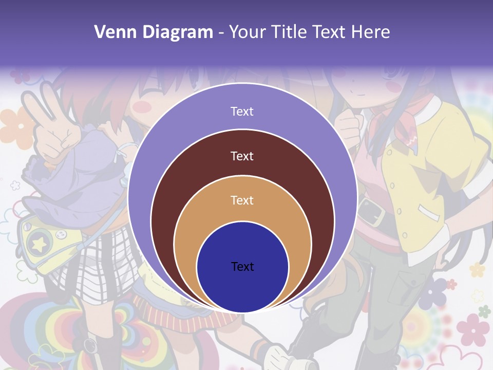 A Group Of Young Girls Standing Next To Each Other PowerPoint Template