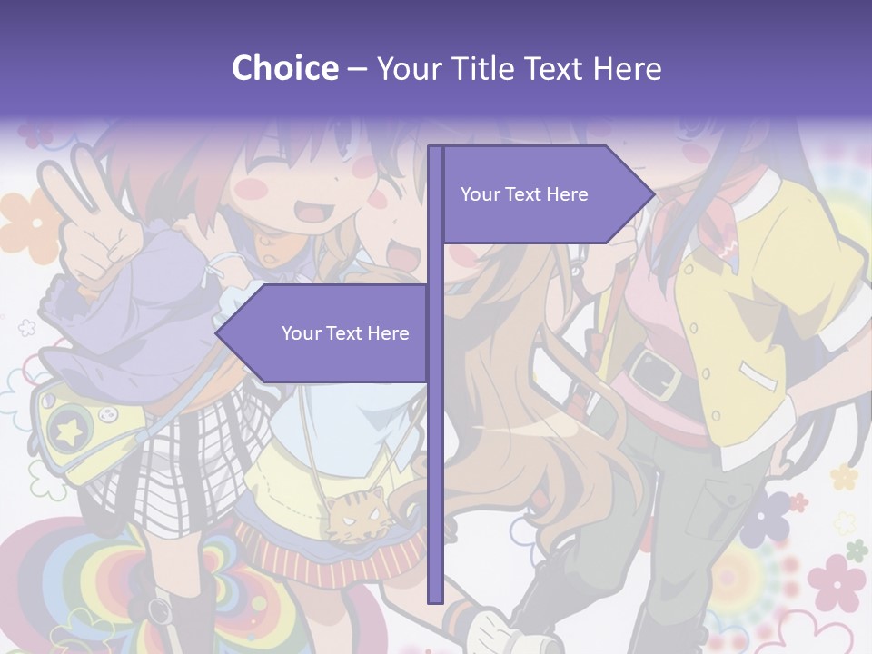 A Group Of Young Girls Standing Next To Each Other PowerPoint Template