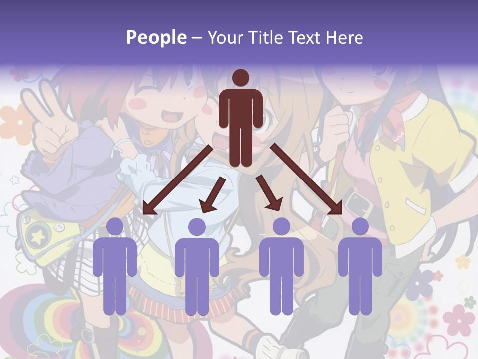 A Group Of Young Girls Standing Next To Each Other PowerPoint Template