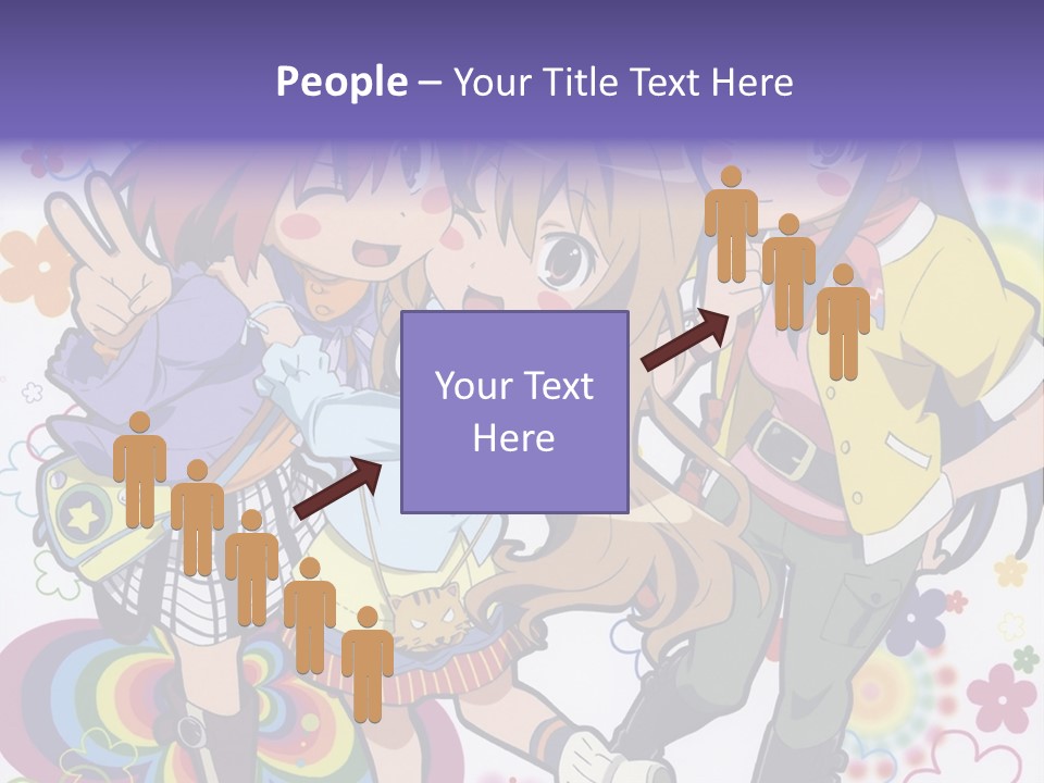 A Group Of Young Girls Standing Next To Each Other PowerPoint Template