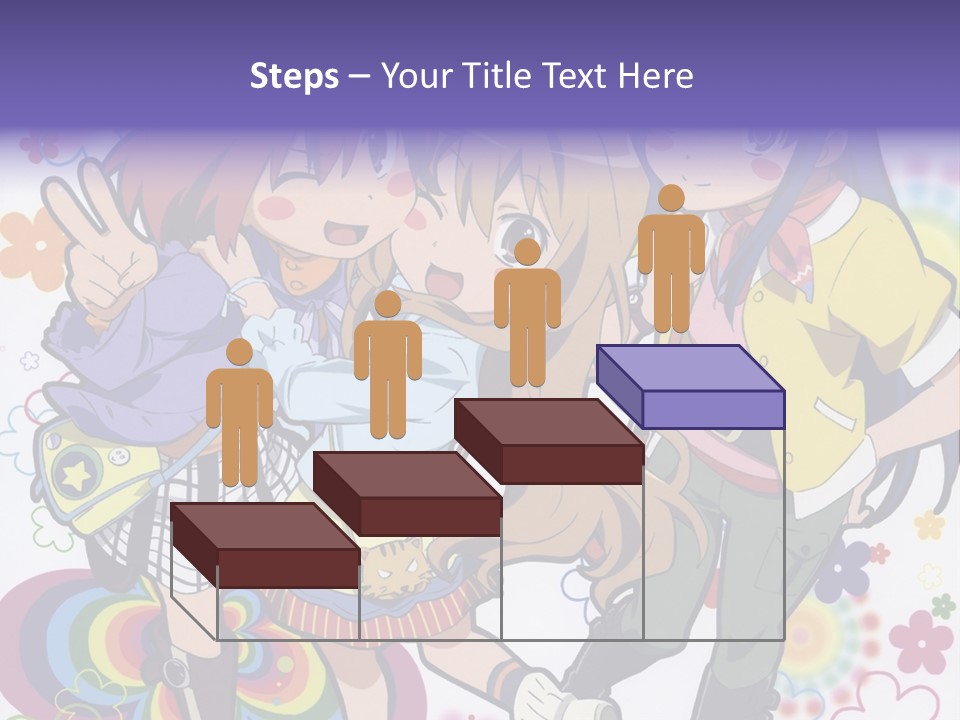 A Group Of Young Girls Standing Next To Each Other PowerPoint Template