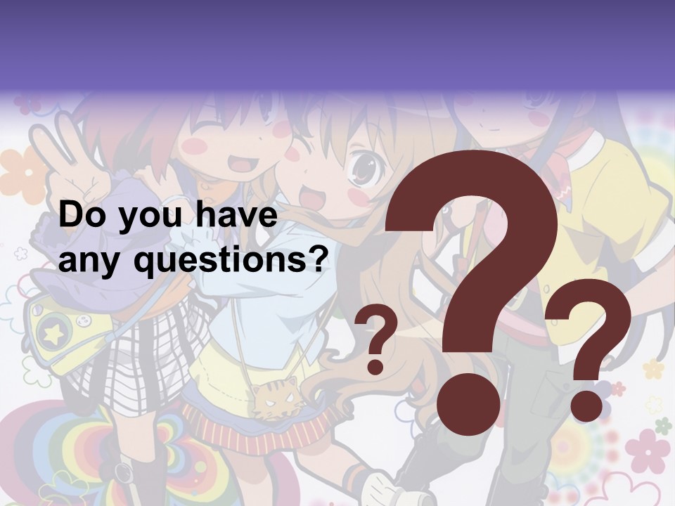 A Group Of Young Girls Standing Next To Each Other PowerPoint Template