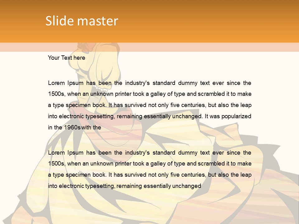 A Woman In A Yellow Dress Is Standing On The Ground PowerPoint Template