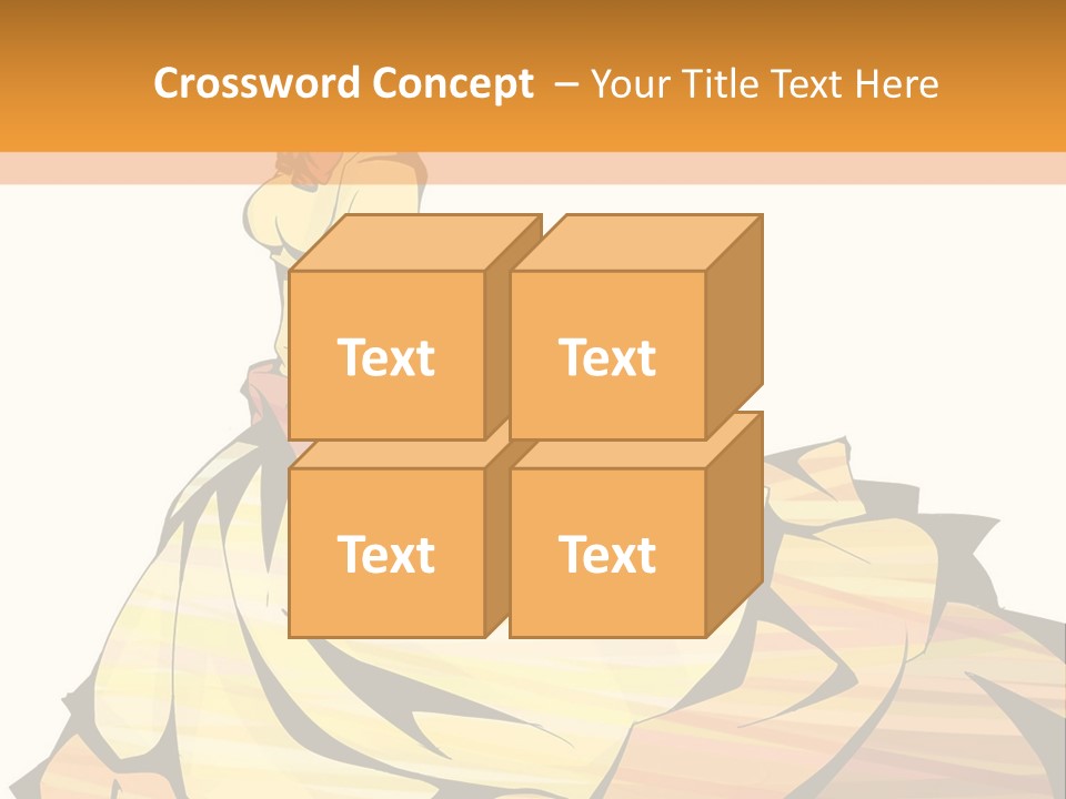 A Woman In A Yellow Dress Is Standing On The Ground PowerPoint Template