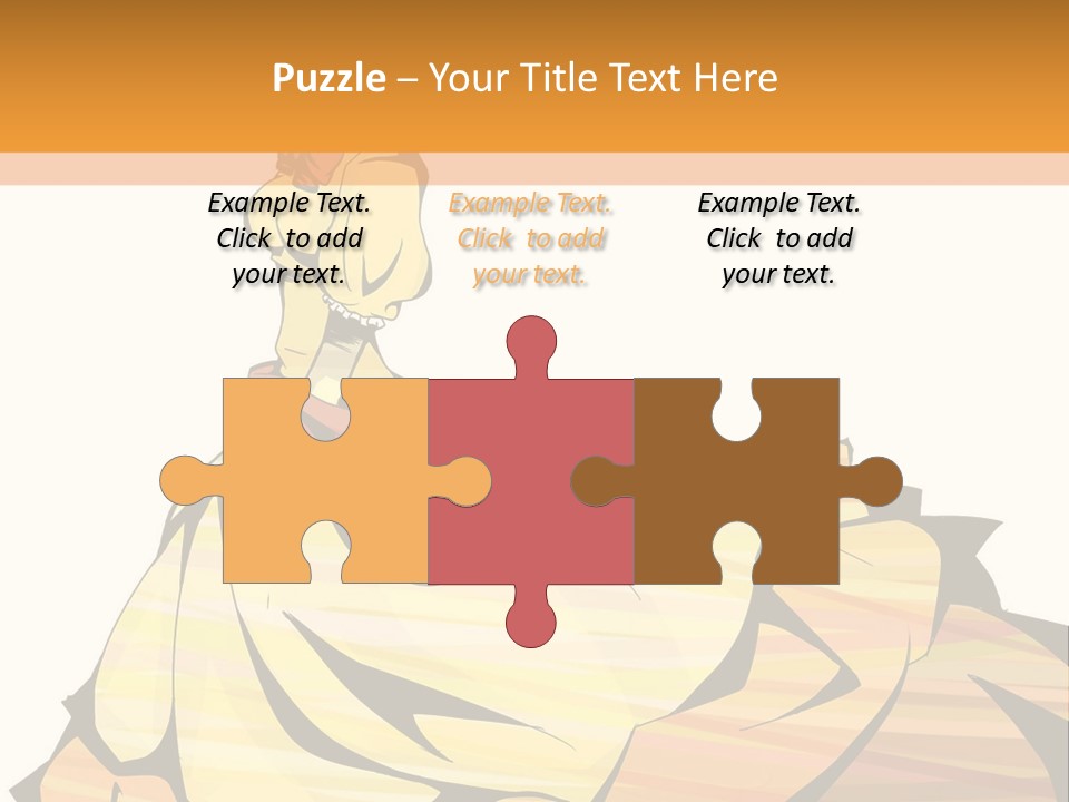 A Woman In A Yellow Dress Is Standing On The Ground PowerPoint Template