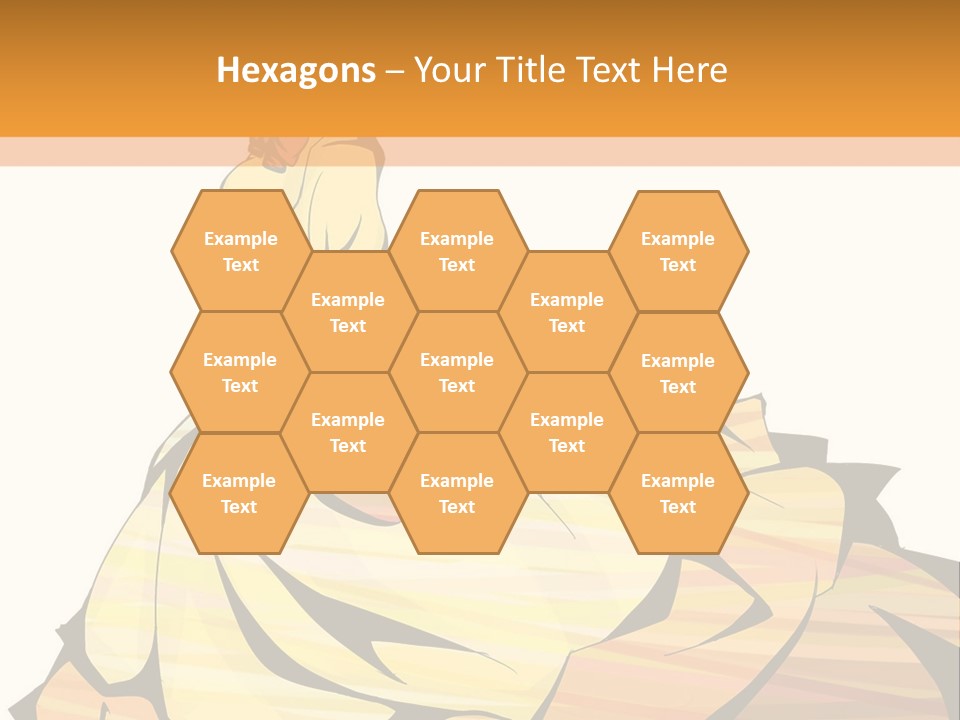 A Woman In A Yellow Dress Is Standing On The Ground PowerPoint Template