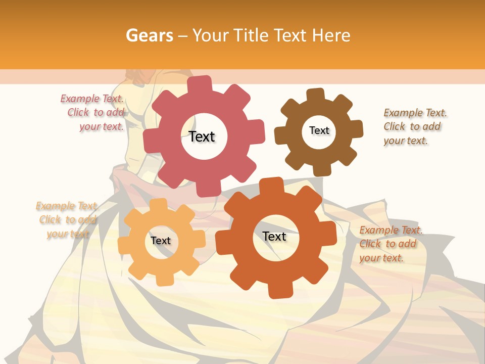 A Woman In A Yellow Dress Is Standing On The Ground PowerPoint Template