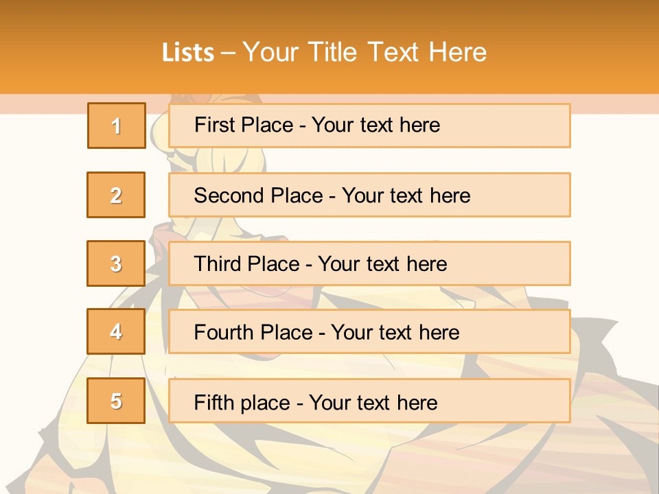 A Woman In A Yellow Dress Is Standing On The Ground PowerPoint Template