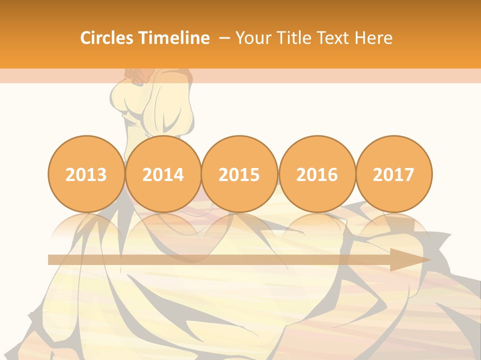 A Woman In A Yellow Dress Is Standing On The Ground PowerPoint Template