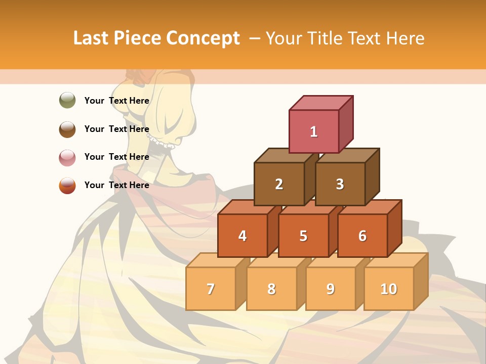 A Woman In A Yellow Dress Is Standing On The Ground PowerPoint Template