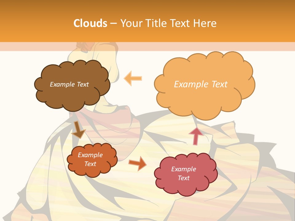 A Woman In A Yellow Dress Is Standing On The Ground PowerPoint Template