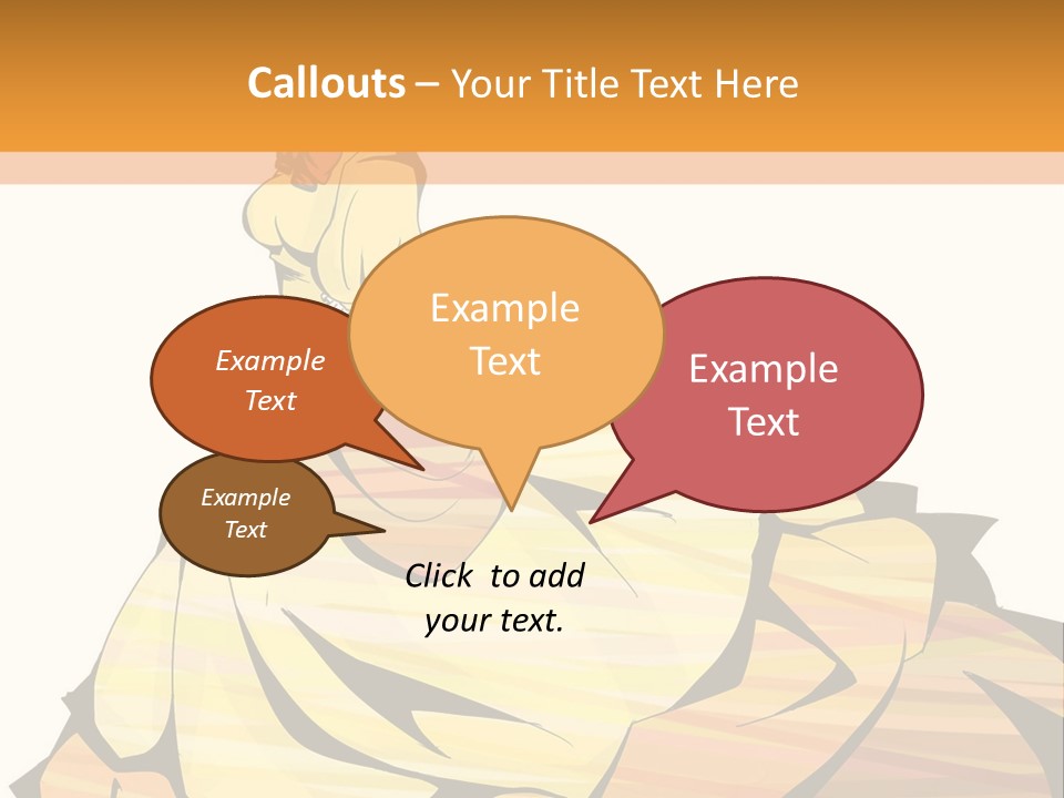 A Woman In A Yellow Dress Is Standing On The Ground PowerPoint Template