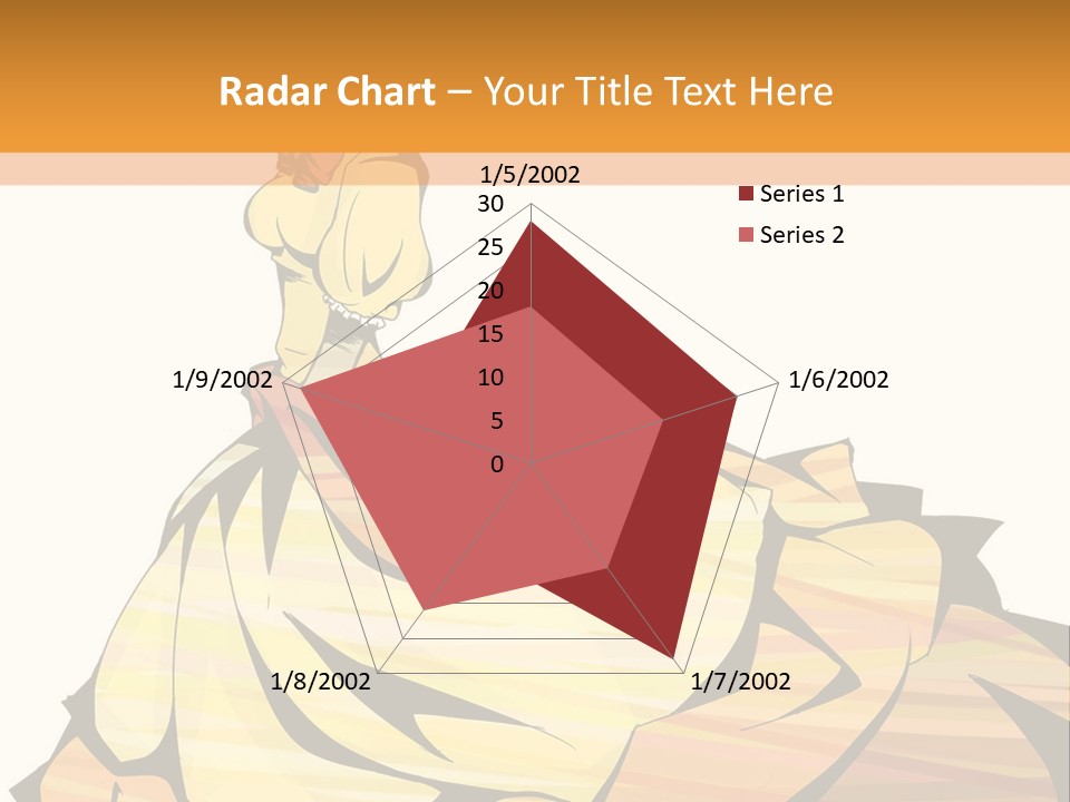 A Woman In A Yellow Dress Is Standing On The Ground PowerPoint Template