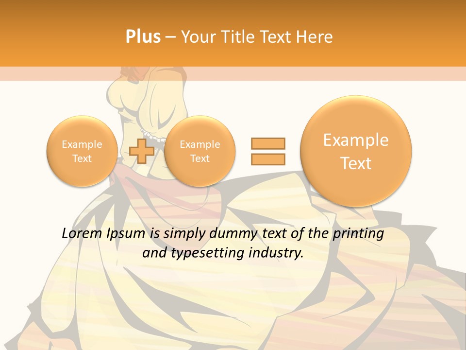 A Woman In A Yellow Dress Is Standing On The Ground PowerPoint Template