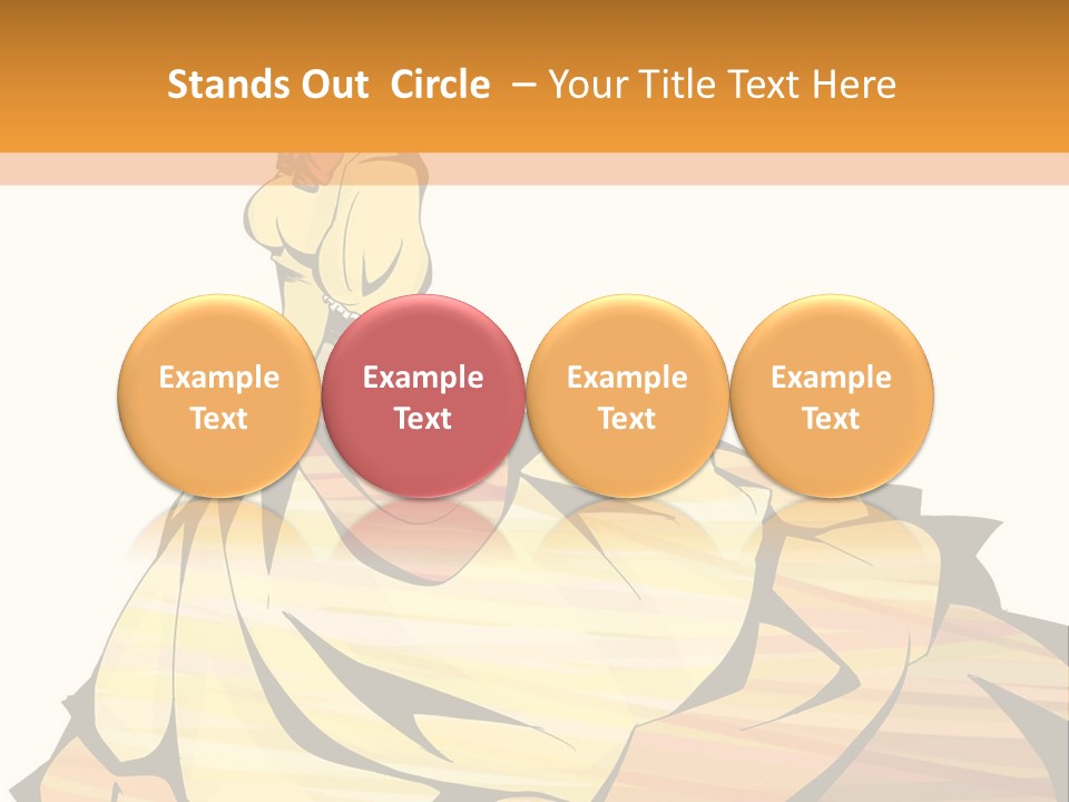 A Woman In A Yellow Dress Is Standing On The Ground PowerPoint Template