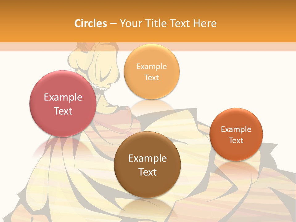 A Woman In A Yellow Dress Is Standing On The Ground PowerPoint Template