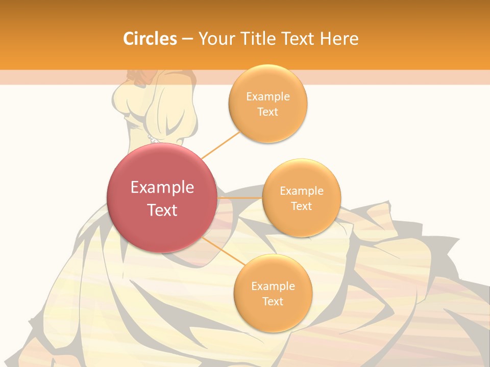 A Woman In A Yellow Dress Is Standing On The Ground PowerPoint Template