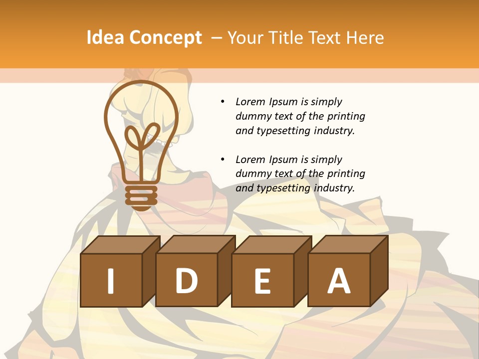 A Woman In A Yellow Dress Is Standing On The Ground PowerPoint Template