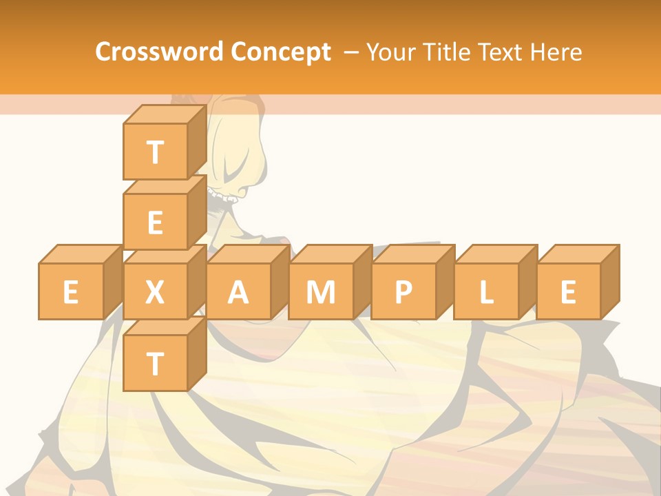 A Woman In A Yellow Dress Is Standing On The Ground PowerPoint Template