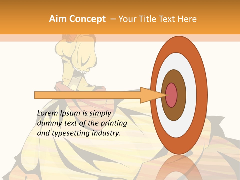 A Woman In A Yellow Dress Is Standing On The Ground PowerPoint Template